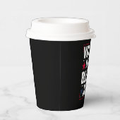 Leuk stemmen is mijn zwarte baan papieren bekers (Rechts)