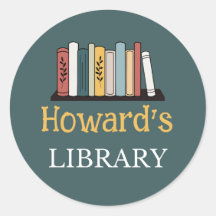 LEUK! Sticker - Bibliotheek - Gepersonaliseerd - N