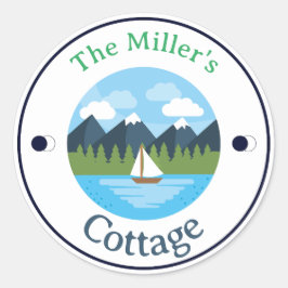 LEUK! Sticker - Cottage - Gepersonaliseerd - Naam 