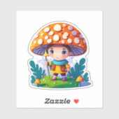 Leuk stickerpakket met paddenstoelen sticker (Vel)