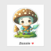 Leuk stickerpakket met paddenstoelen sticker (Vel)
