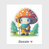 Leuk stickerpakket met paddenstoelen sticker (Vel)
