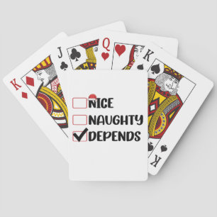 Leuk Stout Afhankelijk van Sinterklaas Kerstlijst  Pokerkaarten