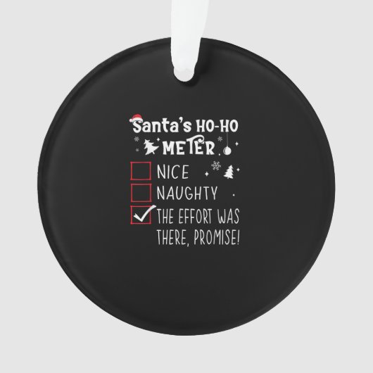 Leuk Stout Er Was Een Belofte Kerstmis Ornament (voorkant)
