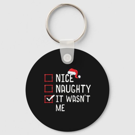 Leuk stout, het was niet mijn kerstlijst sleutelhanger (Voorkant)