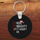 Leuk stout, het was niet mijn kerstlijst sleutelhanger (Voorkant)