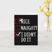 Leuk stout, ik heb het niet grappig gedaan Kerst Kaart (Gele Bloem)