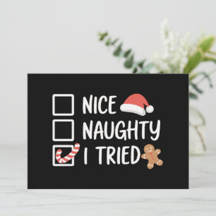 Leuk Stout Ik Heb Santa's Stoute Lijst Geprobeerd Kaart