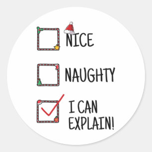 Leuk stout Ik kan grappige selectie uitleggen als Ronde Sticker