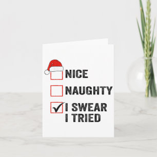 Leuk, Stout, Ik Zweer dat ik het aan Kerstman heb  Kaart