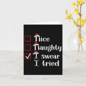 Leuk stout ik zweer dat ik Schattigee kerst heb ge Kaart (Gele Bloem)