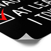 Leuk stout in ieder geval heb ik geprobeerd Kerstm Poster (Hoek)