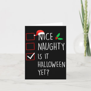 Leuk stout is het Halloween nog kerst familie Kaart