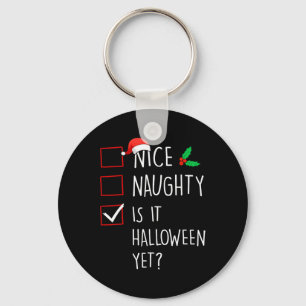 Leuk stout is het Halloween nog kerst familie Sleutelhanger