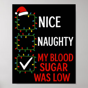 Leuk Stout Mijn Bloedsuiker Was Laag Diabetes Grap Poster