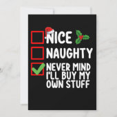 Leuk Stout Nooit Mind Ik Koop Mijn Eigen Spullen C Kaart (Voorkant)