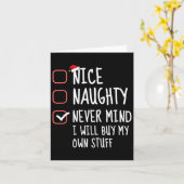 Leuk Stout Nooit Mind Ik Koop Mijn Eigen Spullen C Kaart (Gele Bloem)