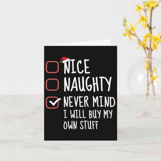 Leuk Stout Nooit Mind Ik Koop Mijn Eigen Spullen C Kaart (Gele Bloem)