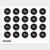 Leuk Stout Probleem Van Interpretatie - Grappig Ke Ronde Sticker (Vel)