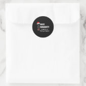 Leuk Stout Probleem Van Interpretatie - Grappig Ke Ronde Sticker (Tas)