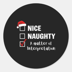 Leuk Stout Probleem Van Interpretatie - Grappig Ke Ronde Sticker