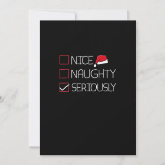 Leuk Stout Serieus Kerstmis Moderne Stijl Feestdagenkaart