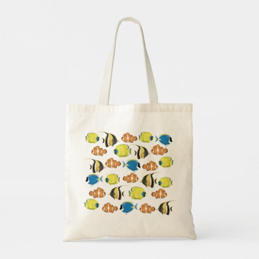 Leuk strand Eenvoudig Tropisch Vis Oceaan Patroon Tote Bag (Achterkant)
