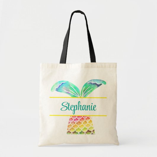 Leuk strand gepersonaliseerde canvas tas (Voorkant)