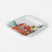 Leuk strand krab liefhebbers partij papier bord (Gebogen)