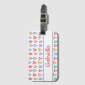 Leuk strand of zwembad Party Gepersonaliseerde vri Bagagelabel (Voorkant (verticaal))