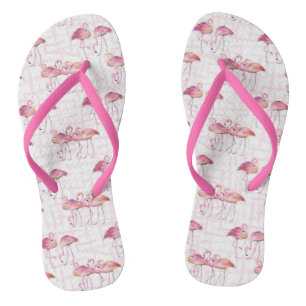 Leuk strand tropisch flamingo patroon Teenslippers