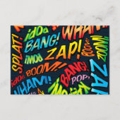 Leuk stripboek Bruiloft Accommodatie Details Informatiekaartje (Achterkant)