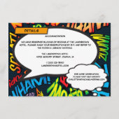 Leuk stripboek Trouwgegevens Informatie Informatiekaartje (Achterkant)