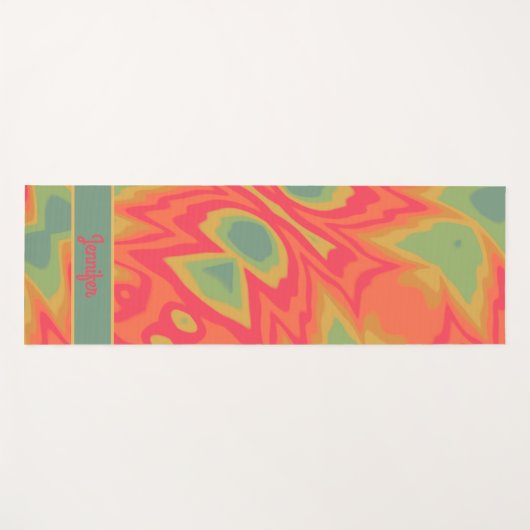 Leuk Stropdas-geverfd geïnspireerd kleurrijk Abstr Yogamat (Voorkant (horizontaal))