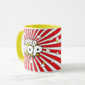Leuk SUPER POP! Pun | Popcorn en Sterren |  Mok (Voorkant links)