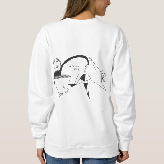 Leuk sweatshirt kat lifestyle (Achterkant)