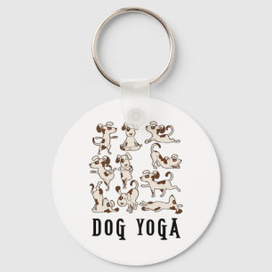 Leuk T-shirt Cadeau Hond Yoga - Cute Familie Kledi Sleutelhanger