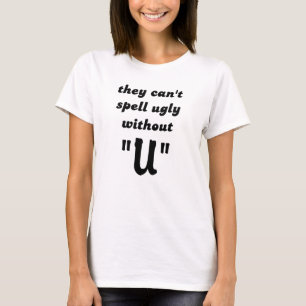 Leuk T-shirt met grappige spreuk over spelling