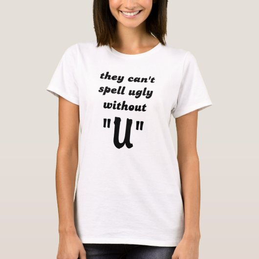 Leuk T-shirt met grappige spreuk over spelling (Voorkant)