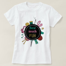 Leuk T-shirt met handgetekende naai- en ambachteli