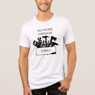 Leuk T-shirt voor je favoriete klusjesman. Bewerkb