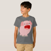 Leuk T-shirt voor kinderen met zingend varken uit (Voorkant volledig)