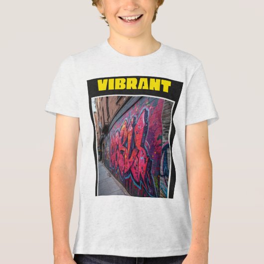 Leuk T-shirtontwerp met graffiti Tri-Blend Shirt (Voorkant)
