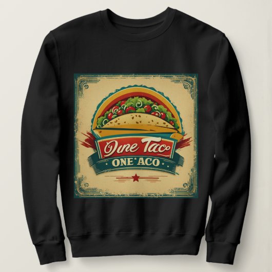 Leuk Taco Sweatshirt voor Food Lovers (Design voorkant)