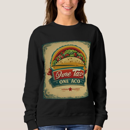 Leuk Taco Sweatshirt voor Food Lovers (Voorkant)