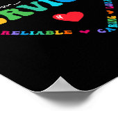 Leuk Team Food Services Waardering Terug naar scho Poster (Hoek)