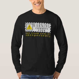 Leuk Tech Waarschuwingsbord Gemeenschappelijke Geb T-shirt