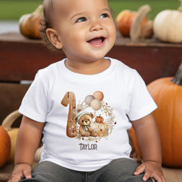 Leuk Teddy Bear Herfst Beary 1st Birthday T-shirt