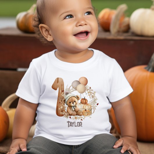 Leuk Teddy Bear Herfst Beary 1st Birthday T-shirt