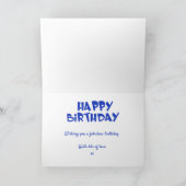 Leuk Teddy Konijn 1e Verjaardag Kaart (Binnen)